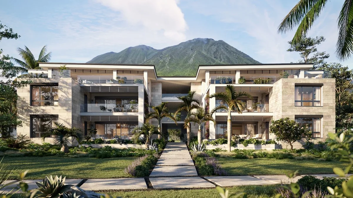 Artist’s rendering of Nevis Peak Residences 4-102, Four Seasons Nevis