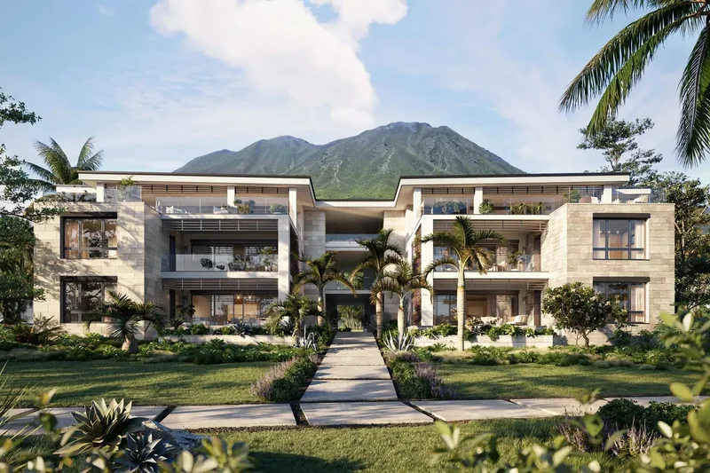 Artist’s rendering of Nevis Peak Residences — Four Seasons Nevis
