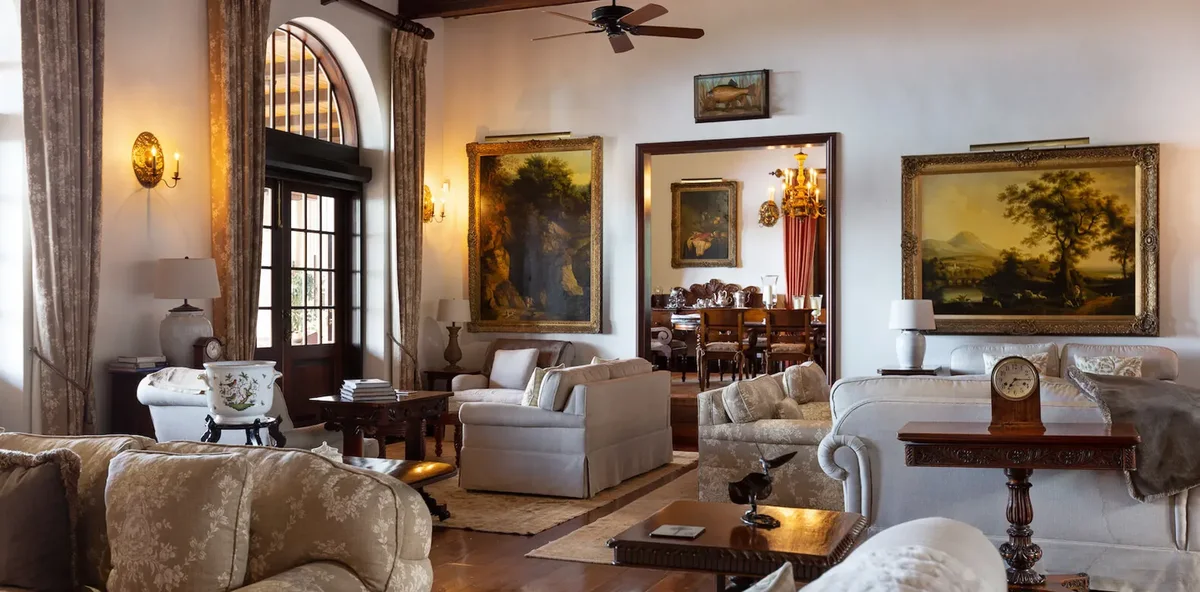 The library and card table