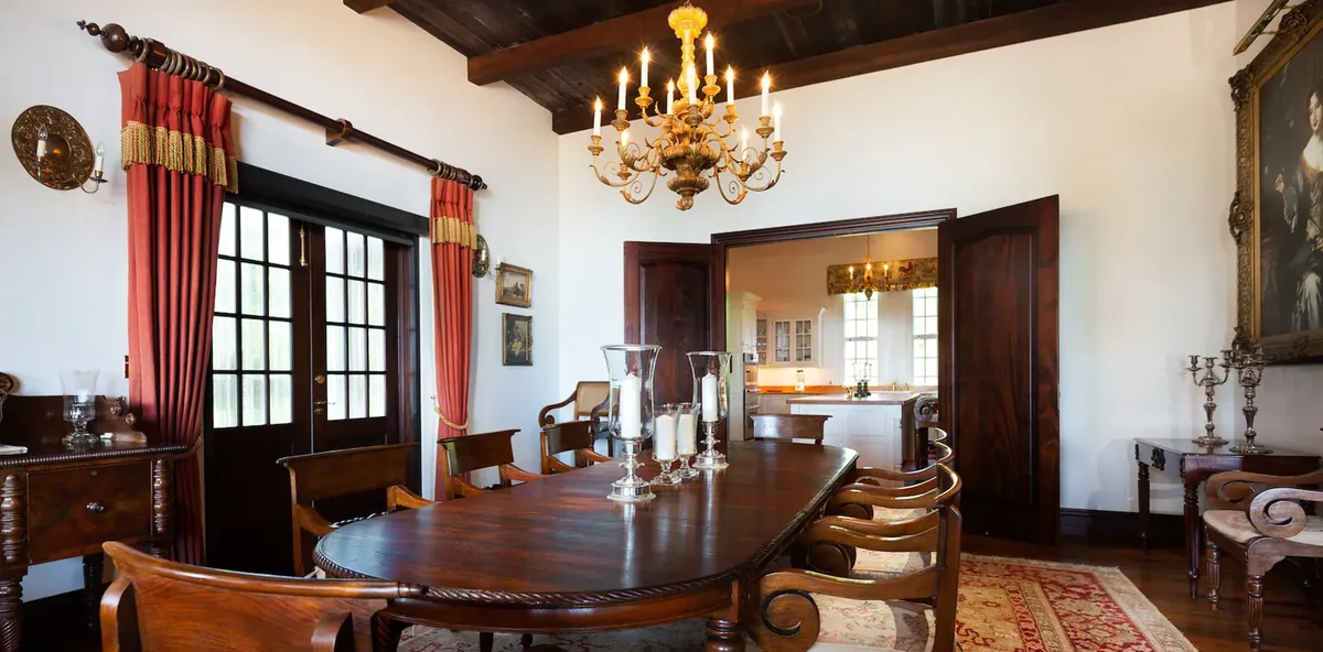 The formal dining room