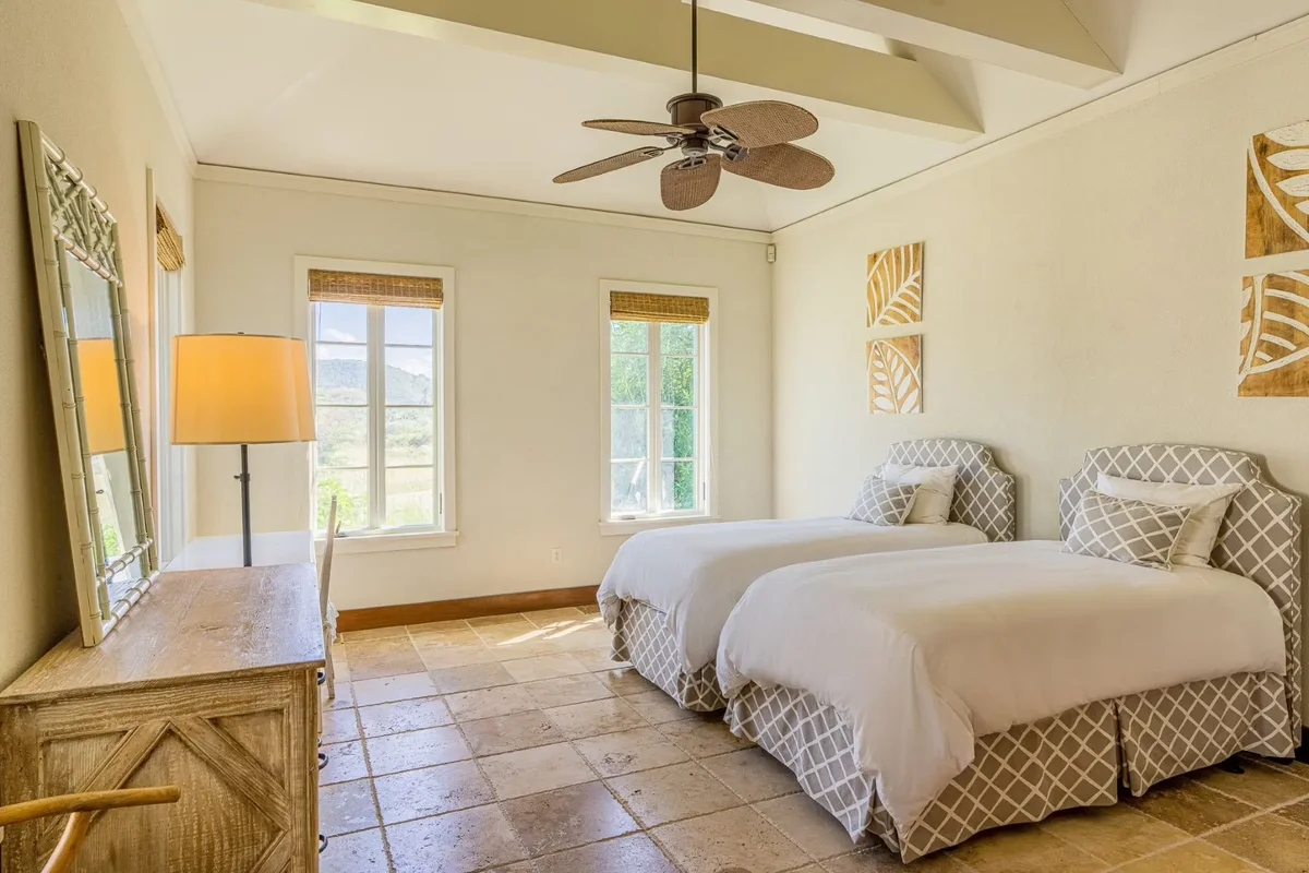A twin bedroom