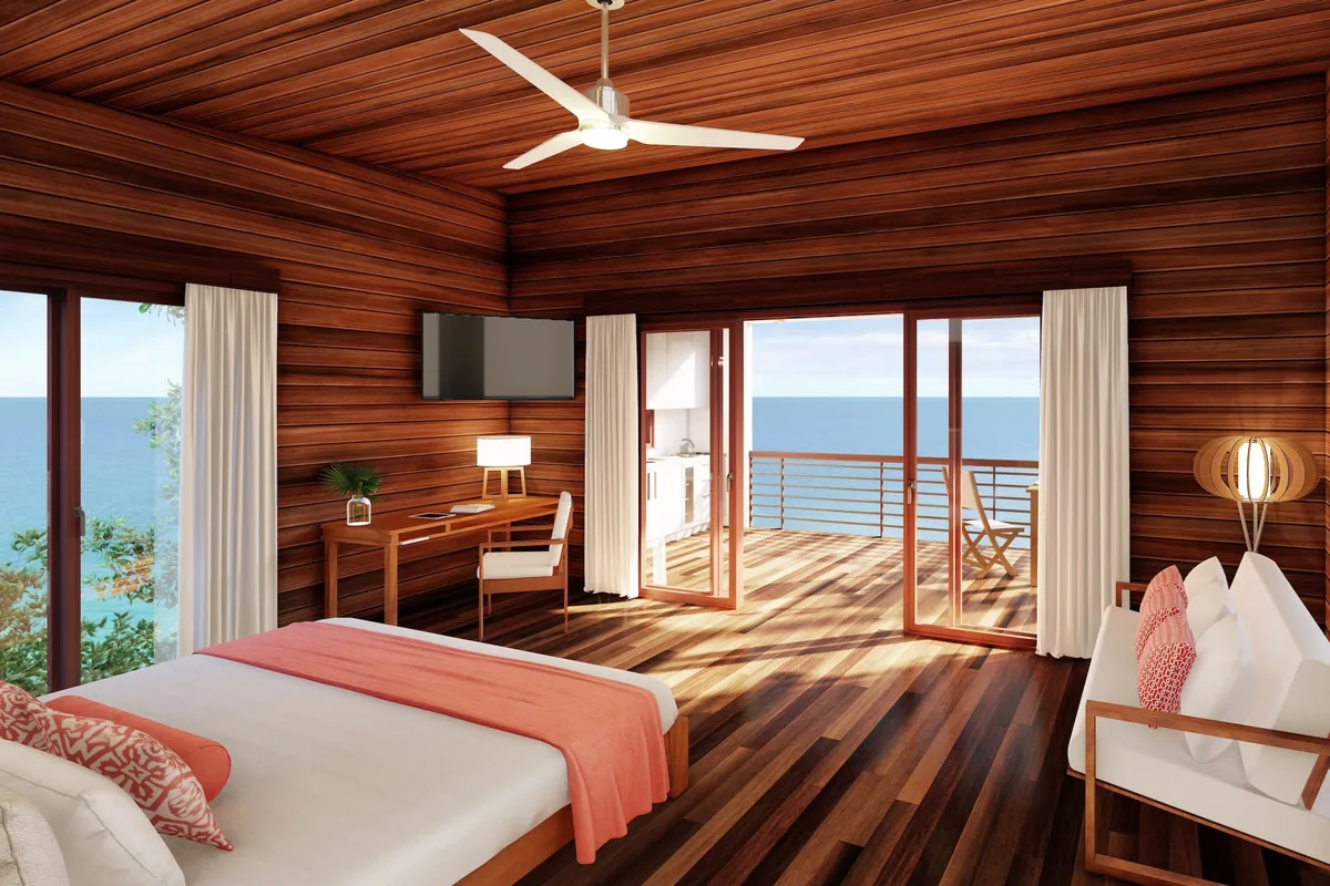 Artist’s rendering of Residences at Secret Bay โ Mapou Fractional Ownership, Dominica