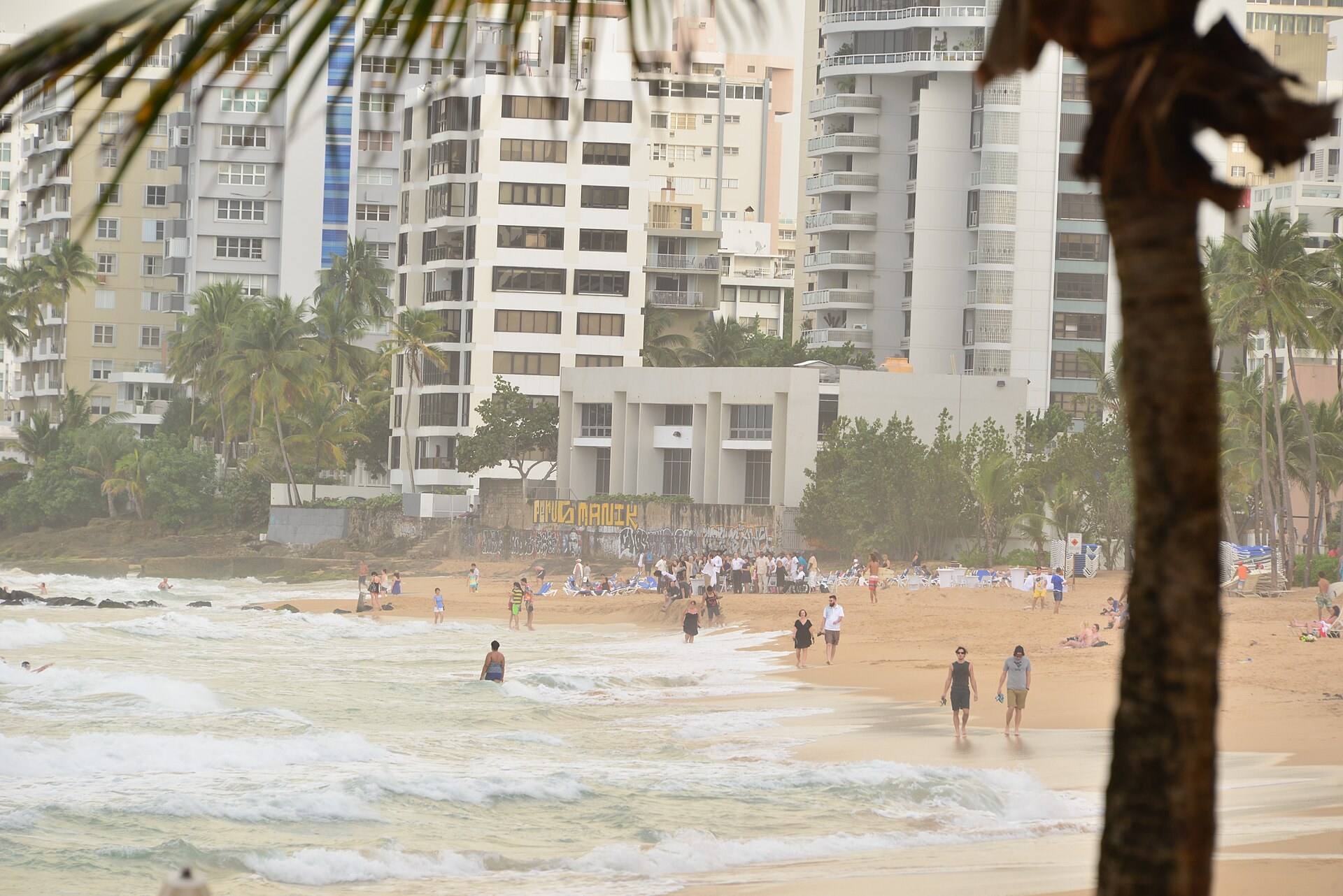 Condado beach and its apartment towers, San Juan, Puerto Rico